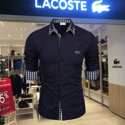 Camicia LC Elegante con Dettagli a Quadri